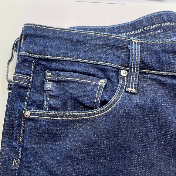 Ag Adriano Goldschmied The Farrah Skinny Ankle Size 33R - Picture 14 of 16